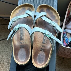 Birkenstock Mayari Silver size 37 regular. Used in good condition.